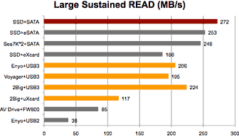 Large Sustained Read Speed