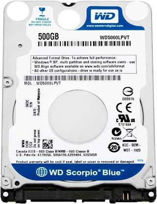 WD Scorpio Blue