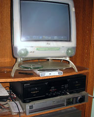 iMac as part of home entertainment center