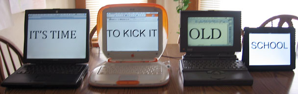 Pismo PowerBook, Clamshell iBook, PowerBook 180, and iPad