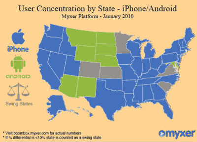 iPhone vs. Android states