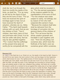 BibleReader on iPad