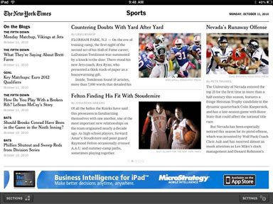 NYTimes App for iPad