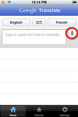 Google Translate for iPhone