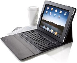 Brookstone Bluetooth Keyboard Portfolio Case for iPad 2