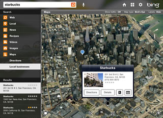 Bing for iPad