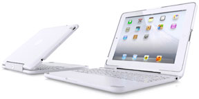 White ClamCase for iPad 2