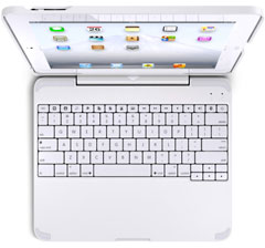 White ClamCase for iPad 2