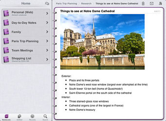 Microsoft OneNote for iPad