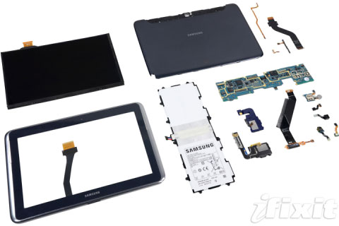 Samsung Galaxy Note 10.1 components