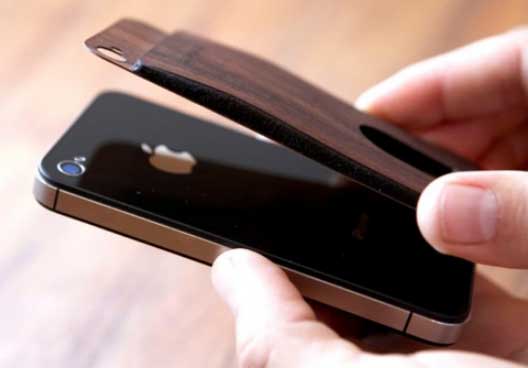 Rosewood Precision Pocket Card Carrier for iPhone 4/4S