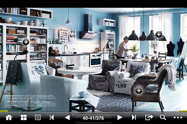 IKEA catalogue on iPhone