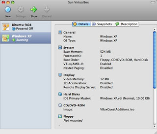 Ubuntu and Windows XP 'guests' for VirtualBox