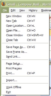 keyboard shortcuts in Windows