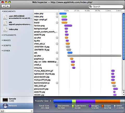 Cruz Web Inspector