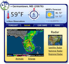 WeatherBug Widget