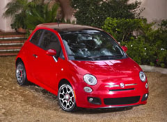 red Fiat 500