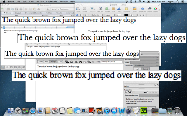 Text as displayed on Retina Display MacBook Pro