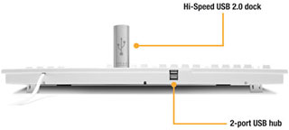 Matias USB 2.0 Keyboard + Smartphone Stand