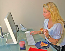 Carapace Keyboard Cover in use