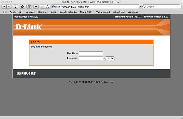 D-Link login